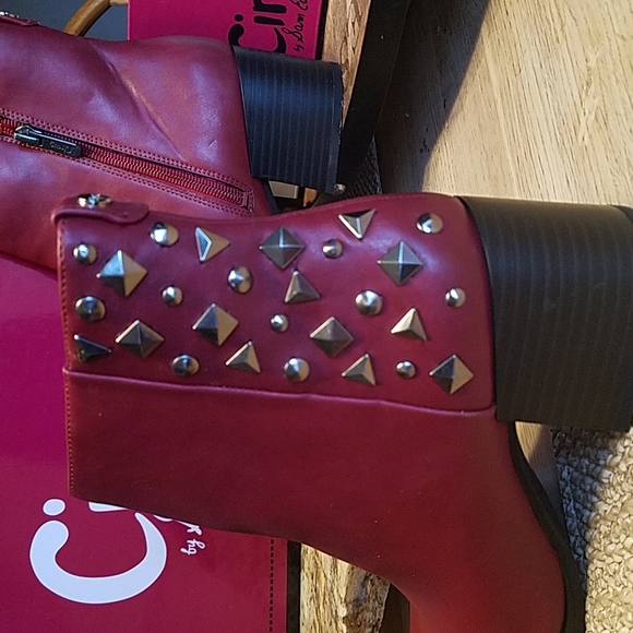 Circus by Sam Edelman Booties Size 7M NWOT Dark Cherry - Picture 4 of 8